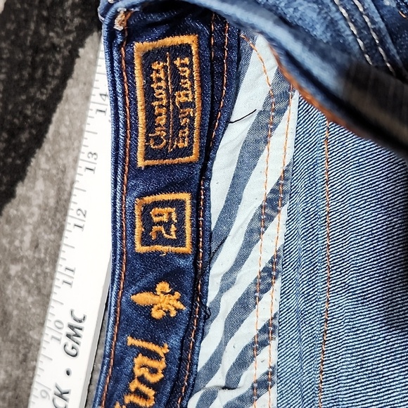 ROCK REVIVAL CHARLOTTE BLACK SEQUINS RHINESTONES EASY-FIT BOOT LEG DENIM JEAN - Picture 7 of 16